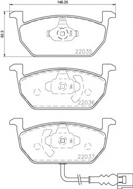 P85137 BREMBO (Германия) Колодкі гальмівні p85137 P85137 BREMBO