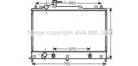 MZ2210 AVA COOLING Радиатор MAZDA СХ-7 2.3 07- MZ2210 AVA