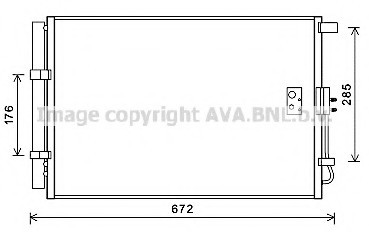 Конденсер KIA SOUL 1.6 09- KA5229D AVA