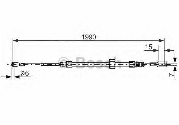 1987477854 BOSCH Трос ручного тормоза 1987477854 BOSCH