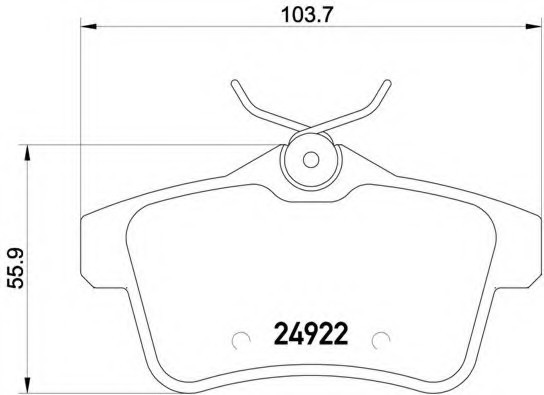 P61114 BREMBO (Германия) Колодки дискові задні P61114 BREMBO