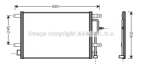 AI 5194 AVA COOLING Радиатор кондиционера, все модели AVA