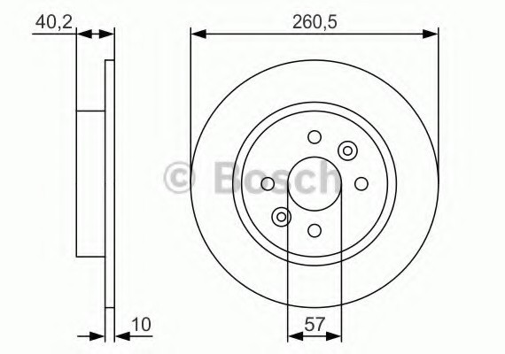 0986479S85 BOSCH Диск тормозной задн 0986479S85 BOSCH