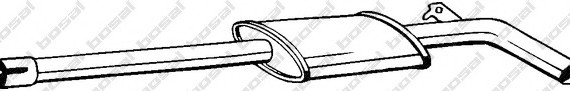 278911 BOSAL,Bosal Benelux N.V. Глушник середня частина 278911 BOSAL