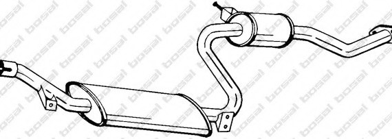 282409 BOSAL,Bosal Benelux N.V. Средняя часть глушителя 282409 BOSAL