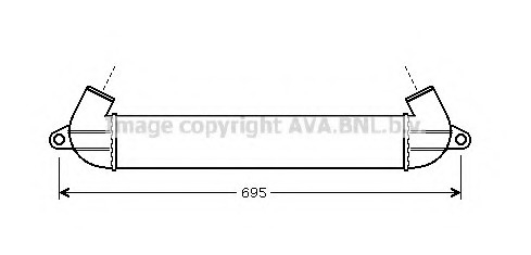 Интеркулер 1.9TD [OE. 467795320] AVA FT 4271