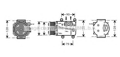 FDAK105 AVA COOLING Компресор