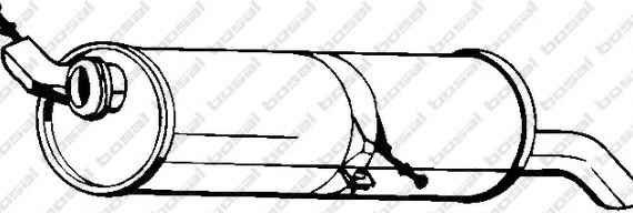 135709 BOSAL,Bosal Benelux N.V. Глушник задня частина 135709 BOSAL
