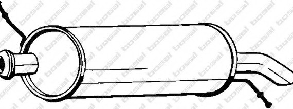 135541 BOSAL,Bosal Benelux N.V. Задняя часть глушителя 135541 BOSAL