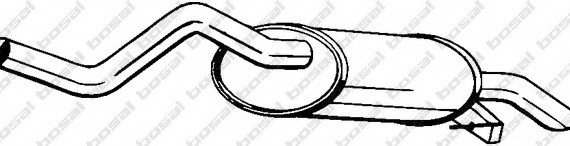 Глушитель задняя часть 200069 BOSAL