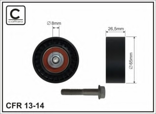 1314 CAFFARO Ролик приводного ремня 1314 CAFFARO