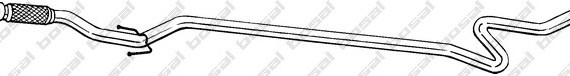 Фото труба выхлопного газа 975515 BOSAL 975515 BOSAL,Bosal Benelux N.V. 975515 BOSAL,Bosal Benelux N.V. Труба выхлопного газа 975515 BOSAL