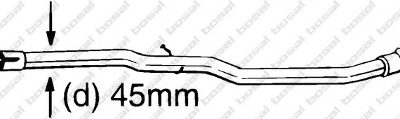 Фото труба вихлопного газу 889175 BOSAL 889175 BOSAL,Bosal Benelux N.V. 889175 BOSAL,Bosal Benelux N.V. Труба вихлопного газу 889175 BOSAL