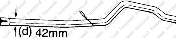 889183 BOSAL,Bosal Benelux N.V. Труба выхлопного газа 889183 BOSAL