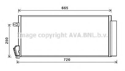 FTA5396D AVA COOLING Радіатор кондиционера FTA5396D AVA