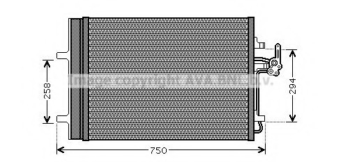 FDA5427D AVA COOLING Радіатор кондиціонера FDA5427D AVA