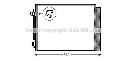 BWA5377D AVA COOLING Радіатор кондиціонера BWA5377D AVA