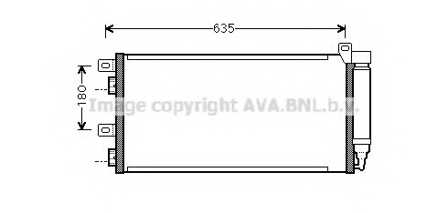 Радіатор кондиционера BWA5256D AVA