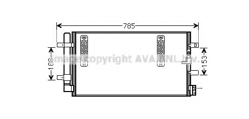 AIA5297D AVA COOLING Радиатор кондиционера AIA5297D AVA