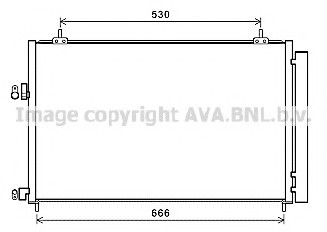 TO5679D AVA COOLING Радиатор кондиционера TO5679D AVA