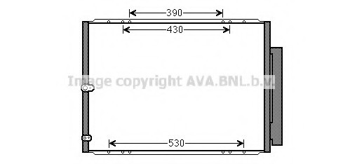 TO5568D AVA COOLING Радиатор кондиционера TO5568D AVA