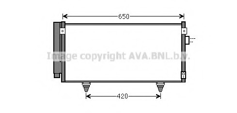 SU5077D AVA COOLING Радиатор кондиционера SU5077D AVA