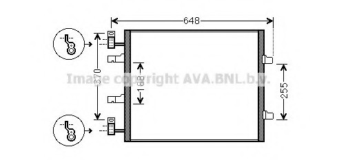 RTA5459 AVA COOLING Радіатор кондиціонера RTA5459 AVA