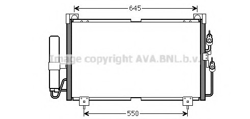 Радиатор кондиционера MT5213D AVA