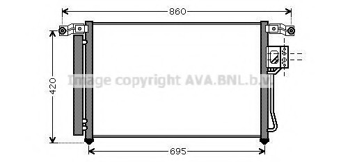 HY5175D AVA COOLING Радиатор кондиционера HY5175D AVA