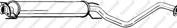 285409 BOSAL,Bosal Benelux N.V. Глушитель сред.часть 285409 BOSAL