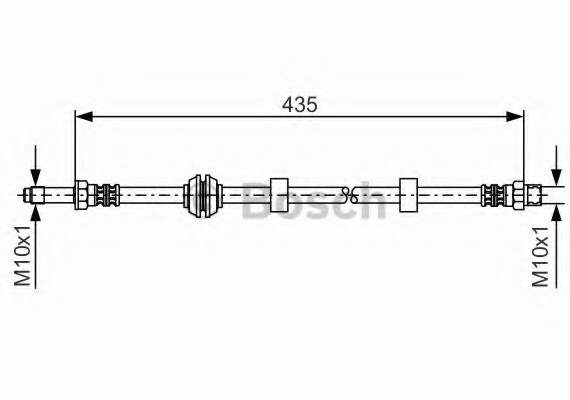 1987476415 BOSCH Шланг тормозной 1987476415 BOSCH