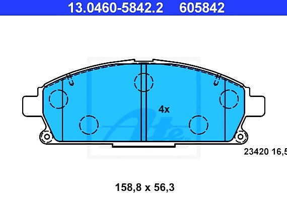 Колодки гальмівні дискові, к-кт