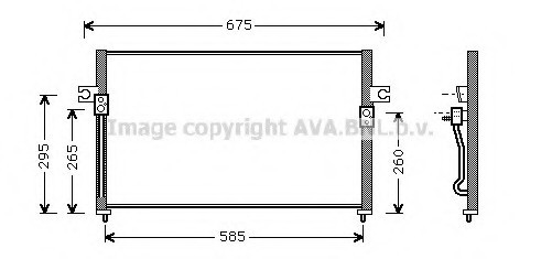 HY5058 AVA COOLING Радіатор кодиціонера