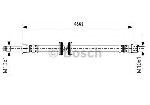 1987481006 BOSCH Тормозной шланг 1987481006 BOSCH