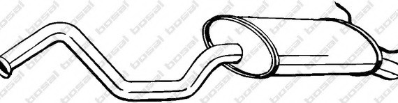 Глушитель зад.часть 278769 BOSAL