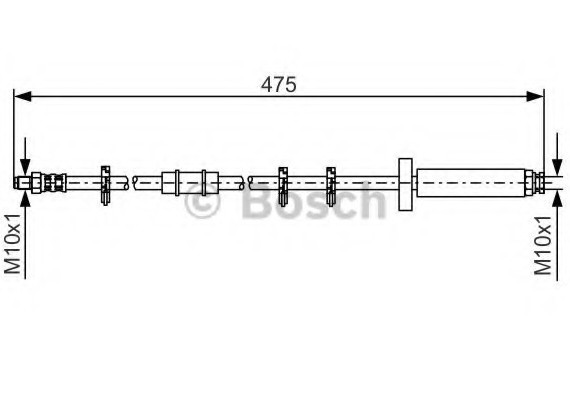 1987476329 BOSCH Тормозной шланг 1987476329 BOSCH