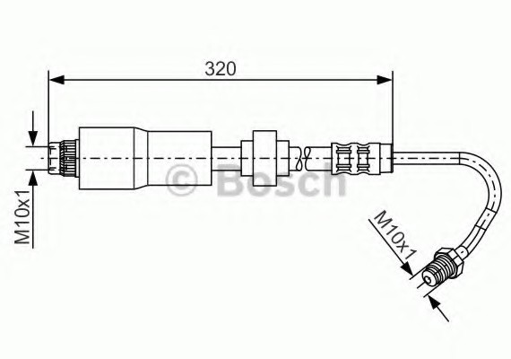 1987476065 BOSCH Тормозной шланг 1987476065 BOSCH