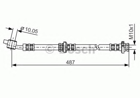 1987476135 BOSCH Гальмівний шланг Гальмівний шланг
