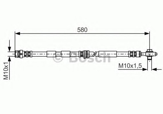 Шланг тормозной 1987476849 BOSCH