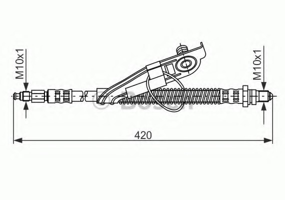 1987476816 BOSCH Тормозной шланг 1987476816 BOSCH