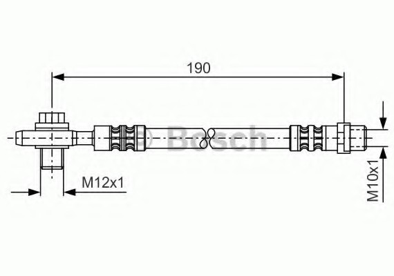1987476719 BOSCH Тормозной шланг 1987476719 BOSCH