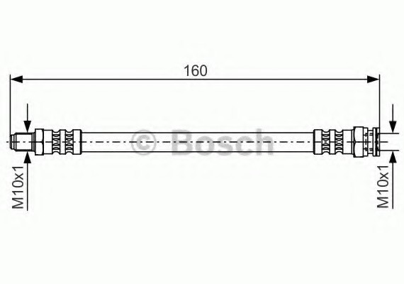 Фото шланг тормозной 1987476629 BOSCH 1987476629 BOSCH 1987476629 BOSCH Шланг тормозной 1987476629 BOSCH