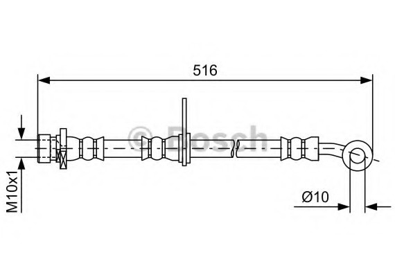 1987481730 BOSCH Тормозной шланг 1987481730 BOSCH