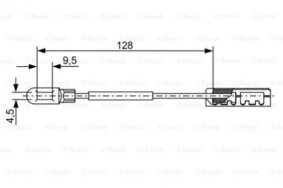 1987482452 BOSCH Трос стоян торм 1987482452 BOSCH