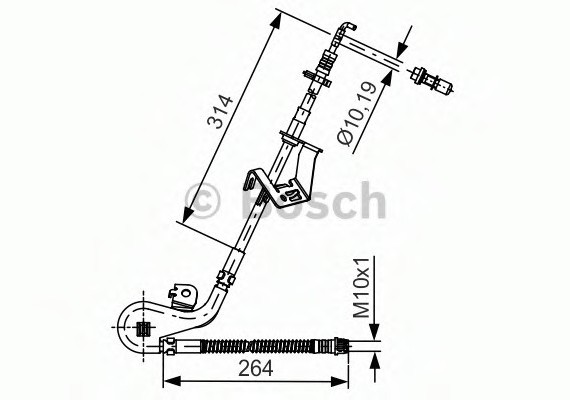 1987481428 BOSCH Тормозной шланг 1987481428 BOSCH