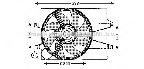 FD7541 AVA COOLING Вентилятор охл.двиг. FD7541 AVA