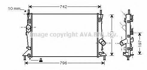 FDA2369 AVA COOLING РАДІАТОР ОХОЛОДЖЕННЯ FDA2369 AVA