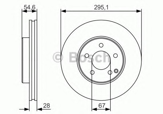 0986479R99 BOSCH Диск гальмівний 0986479R99 BOSCH