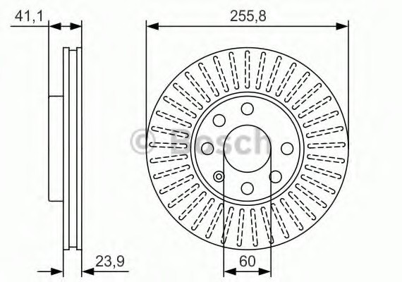 0986479R76 BOSCH Диск гальмівний 0986479R76 BOSCH