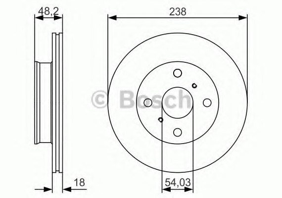0986479R75 BOSCH Диск тормозной 0986479R75 BOSCH